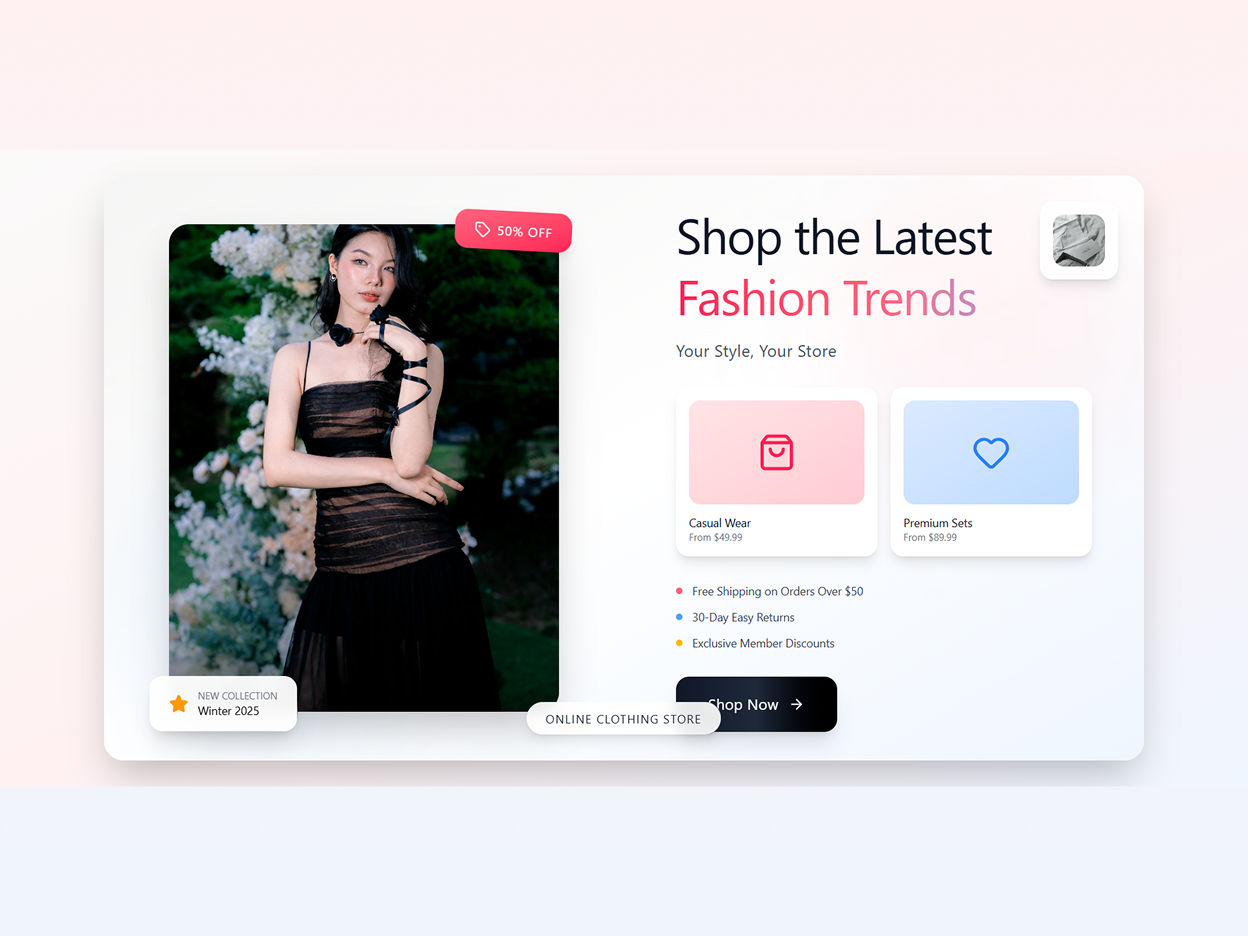 Blog & E-commerce preview